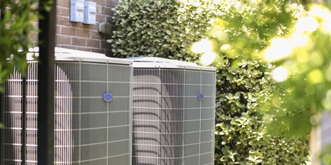 Home air conditioner unit in summer season